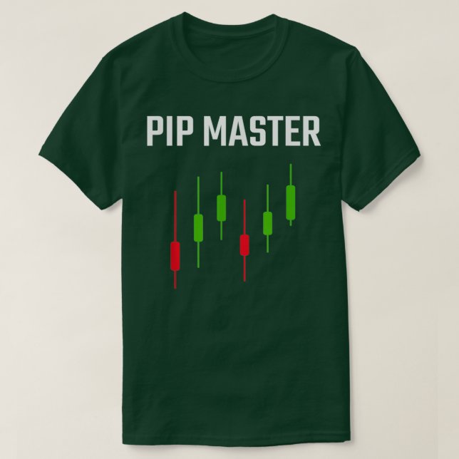 Camiseta Pip Master Funny Forex Candlestick Trading (Diseño del anverso)