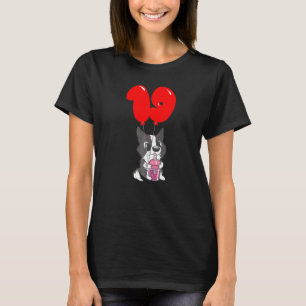 Camiseta Pipa de té de burbuja 19 niños de cumpleaños globo
