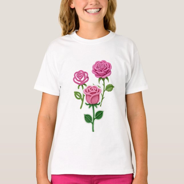 Camiseta Pipe Cleaner Flower (Anverso)