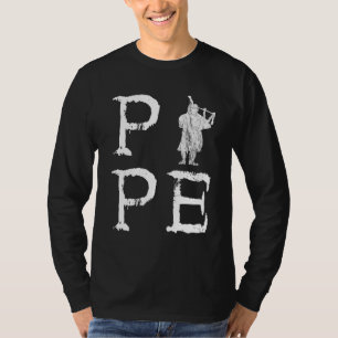 Camiseta Pipe de cañería escocés Bagpiper Bagpiper Musisiri