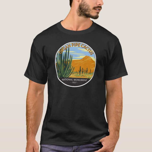 Camiseta Pipe de órgano Cactus Monumento Nacional Arizona (Anverso)