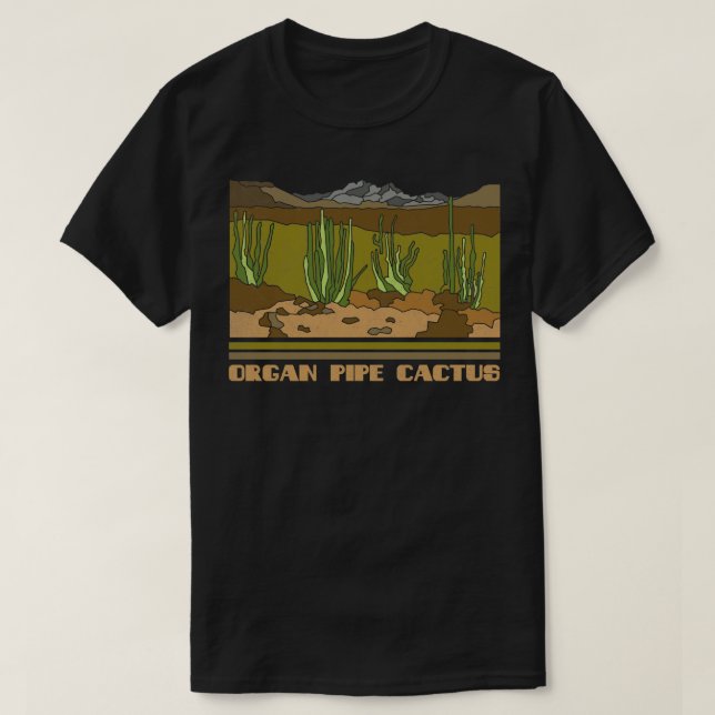 Camiseta Pipe de órganos Cactus Monumento nacional Lover V (Diseño del anverso)