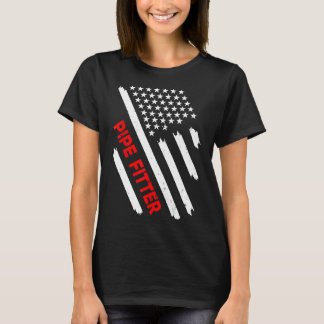 Camiseta Pipe Fitter Bandera Americana Usa Pipefitter Welde