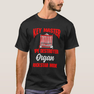 Camiseta Pipe Instrumento Orgánico Pipes Jugador de Órganos