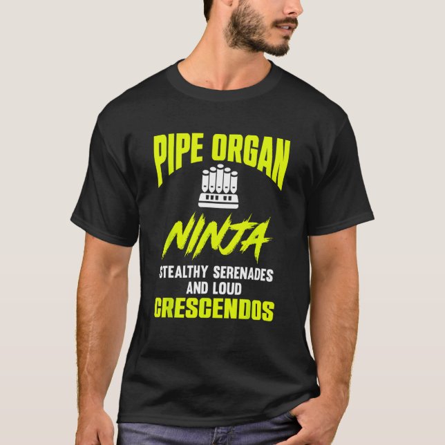 Camiseta Pipe Instrumento Orgánico Pipes Jugador de Órganos (Anverso)