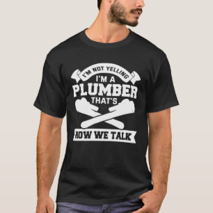 Camiseta Pipefitter de plomería para hombres