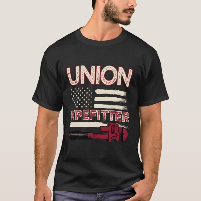 Camiseta Pipefitter Plumber Plumbing Union Pipefitter (Anverso)
