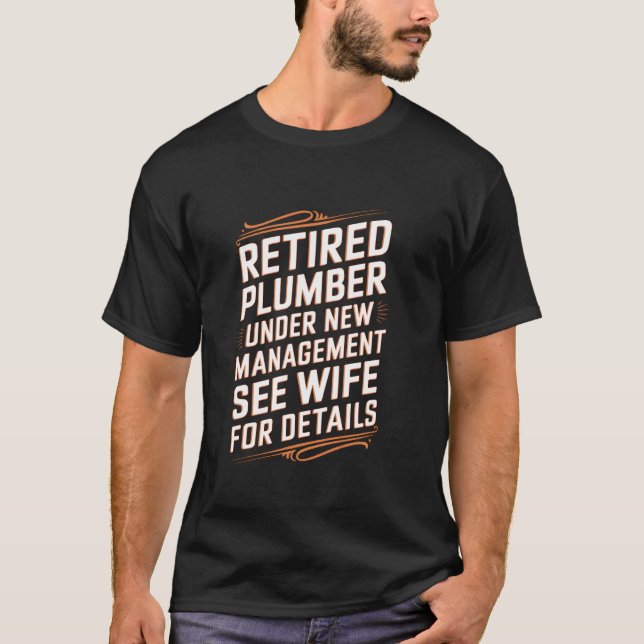 Camiseta Pipefitter retirado hombres Funny Sarca (Anverso)