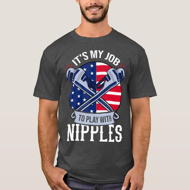 Camiseta Pipefitter Steamfitter Gift Plumber USA American (Anverso)