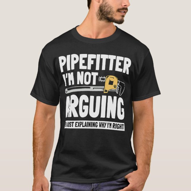 Camiseta Pipefitter Steamfitter Plumber Tradesman Piping Sy (Anverso)