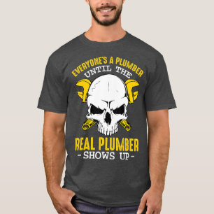 Camiseta Pipeliner Funny Plumber Skull Pipefitter