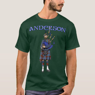 Camiseta Piper ANDERSON Clan Tartan Scotland
