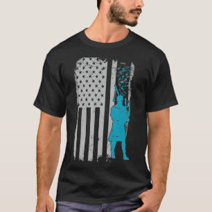 Camiseta Piper de bandera de EE.UU. de Bagpiper o Bagpipe P