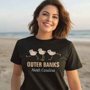 Camiseta Piping Plover Outer Banks North Carolina Birder
