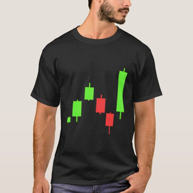 Camiseta Pips De Forex Fx De Candlestick De Negociación Dia (Anverso)