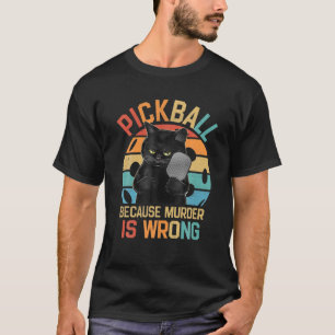 Camiseta Piquetes Porque El Asesinato Es Un Falso Gato Vint