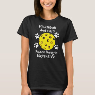 Camiseta piquetes y gatos porque la terapia es costosa C