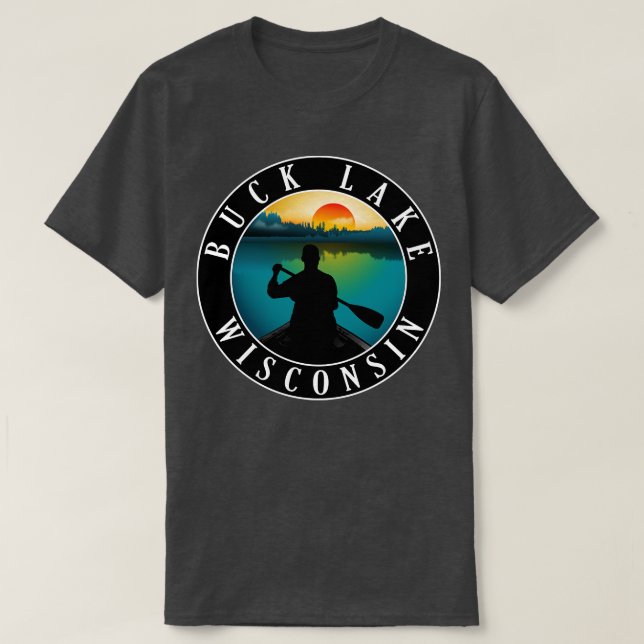 Camiseta Piragüismo en el lago Buck Wisconsin (Diseño del anverso)