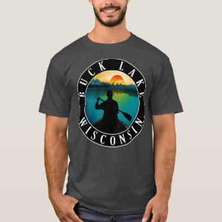 Camiseta Piragüismo en el lago Buck Wisconsin