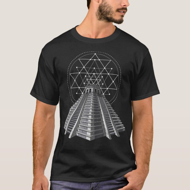 Camiseta Pirámide azteca Historia de la civilización maya a (Anverso)