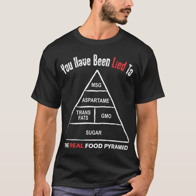 Camiseta Pirámide de alimentación (Anverso)