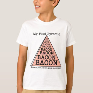 Camiseta Pirámide de alimentación del tocino