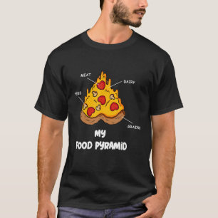 Camiseta Pirámide de alimentos Pizza My Nutrition Pyramid