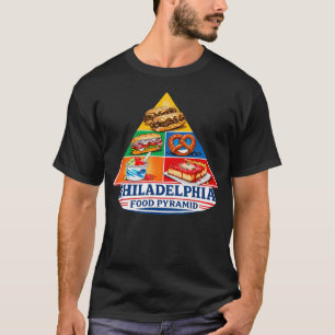 Camiseta Pirámide de comida de Filadelfia divertido cheeses