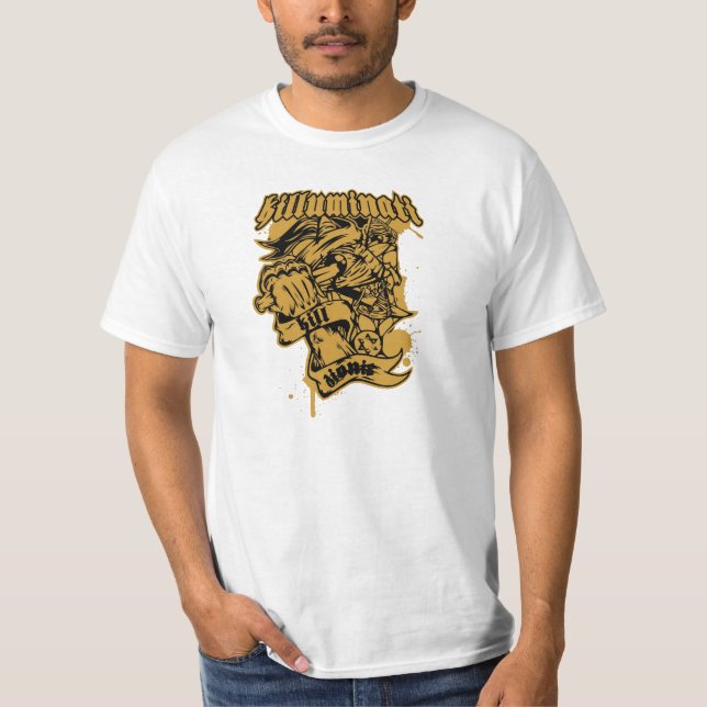 Camiseta Pirámide del ojo de Killuminati del inconformista (Anverso)