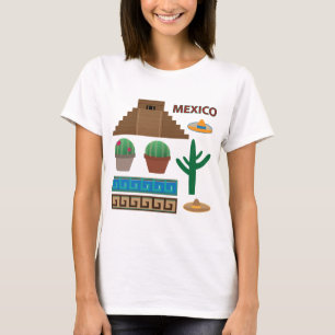 Camiseta pirámide mexicana