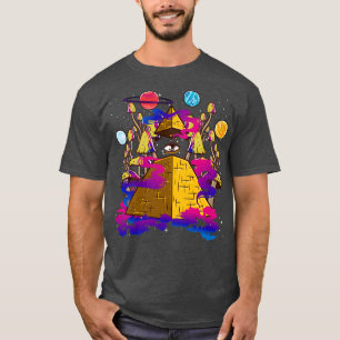 Camiseta Pirámide Mushrooms Diseño de Arte Psicodélico