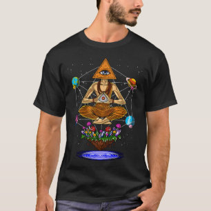 Camiseta Pirámide psicodélica de Buda
