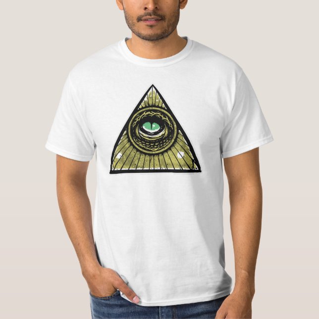 Camiseta Pirámide reptil del ojo del inconformista de (Anverso)