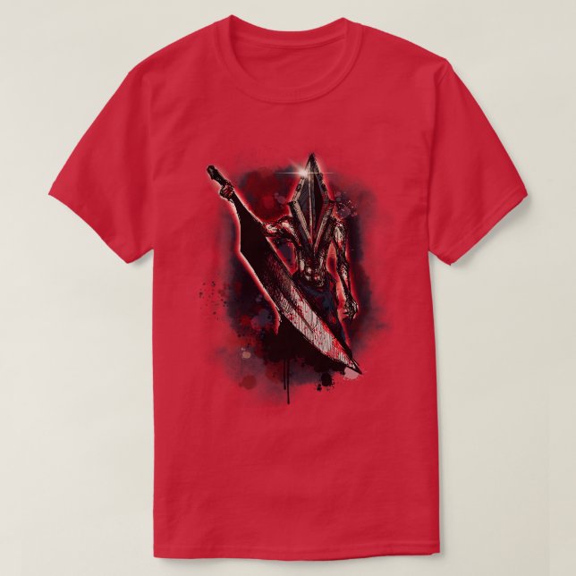 Camiseta Pirámide roja (Diseño del anverso)
