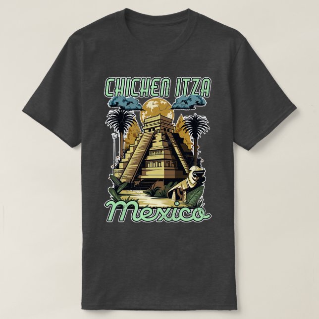 Camiseta Pirámides de Chichen Itza México (Diseño del anverso)