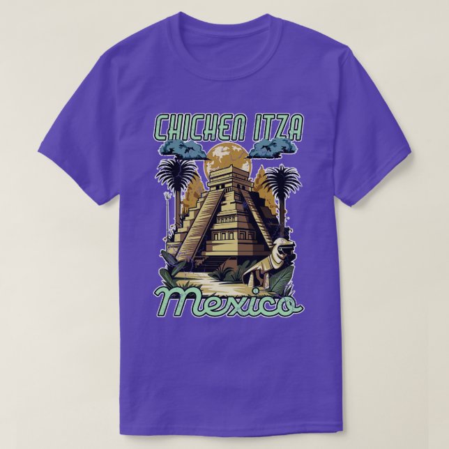 Camiseta Pirámides de Chichen Itza México (Diseño del anverso)