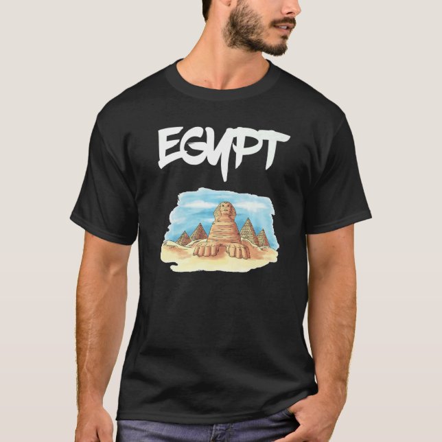 Camiseta Pirámides de Esfinge Egiptología Egipcia (Anverso)