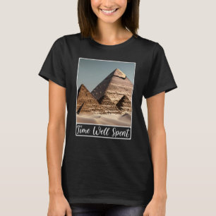 Camiseta Pirámides de Giza El Cairo Tiempo Bien Gastado en