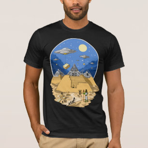Camiseta Pirámides egipcias alienígenas