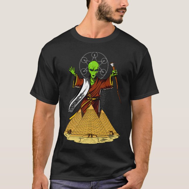 Camiseta Pirámides Egipcias Alienígenas (Anverso)