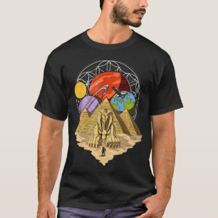 Camiseta Pirámides Egipcias Geometría Sagrada