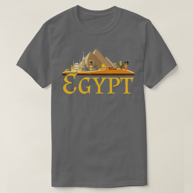Camiseta Pirámides Egipto (Diseño del anverso)