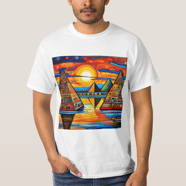 Camiseta Pirámides inundadas (Anverso)