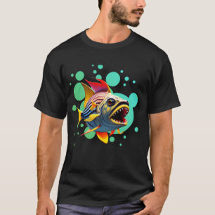 Camiseta Pirañas coloridas