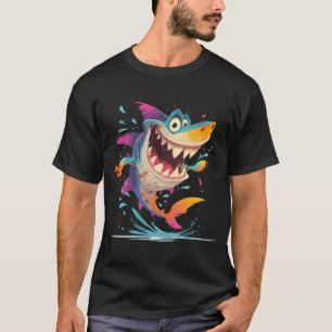 Camiseta Piranha de dibujos animados enojada - Feroz criatu