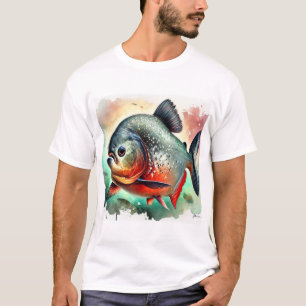 Camiseta Piranha Majesty 260824AREF114 - Watercolor