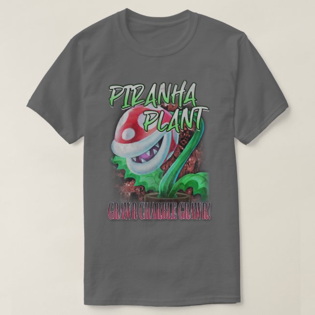 Camiseta Piranha Plant Vintage Rapper Tee (Diseño del anverso)