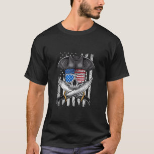 Camiseta Pirata 4 de julio Bandera estadounidense Estados U