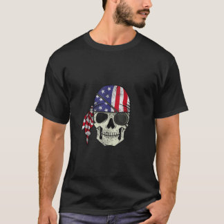 Camiseta Pirata 4 de julio Hombres molestos EUA cráneo esta