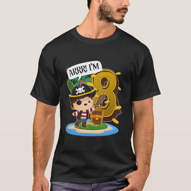 Camiseta Pirata 8vo Py 8 Arrr SOY 8 (Anverso)